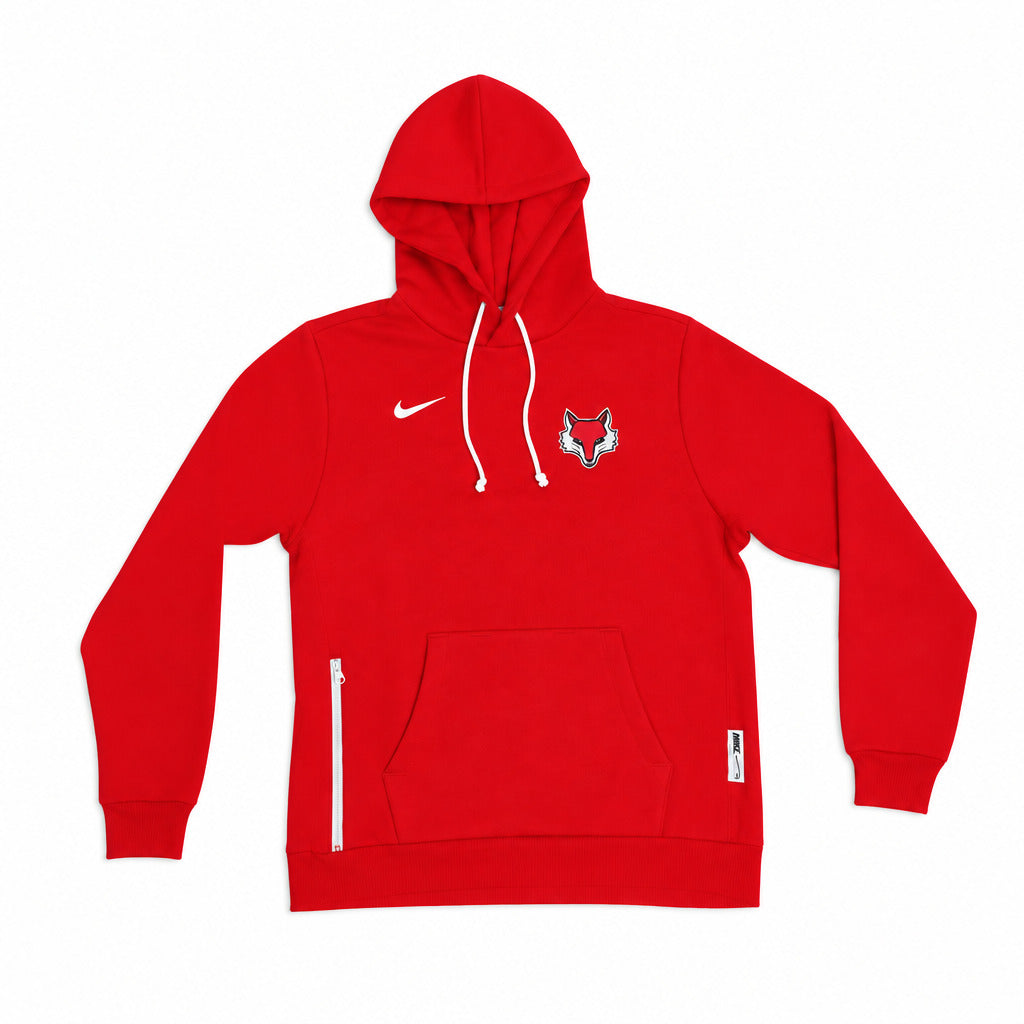 Red Fox Head Heavy Fleece Pullover Hoodie