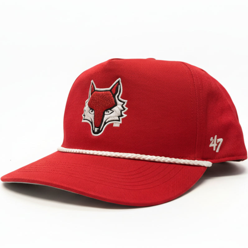 Red hat with a marist university red fox logo